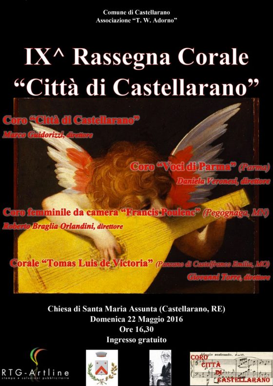 Locandina IX^ Rassegna Corale di Castellarano